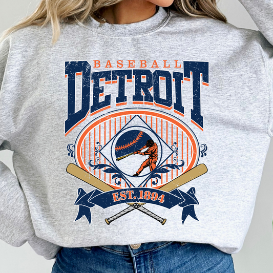 Detroit Baseball (Blue / Orange)