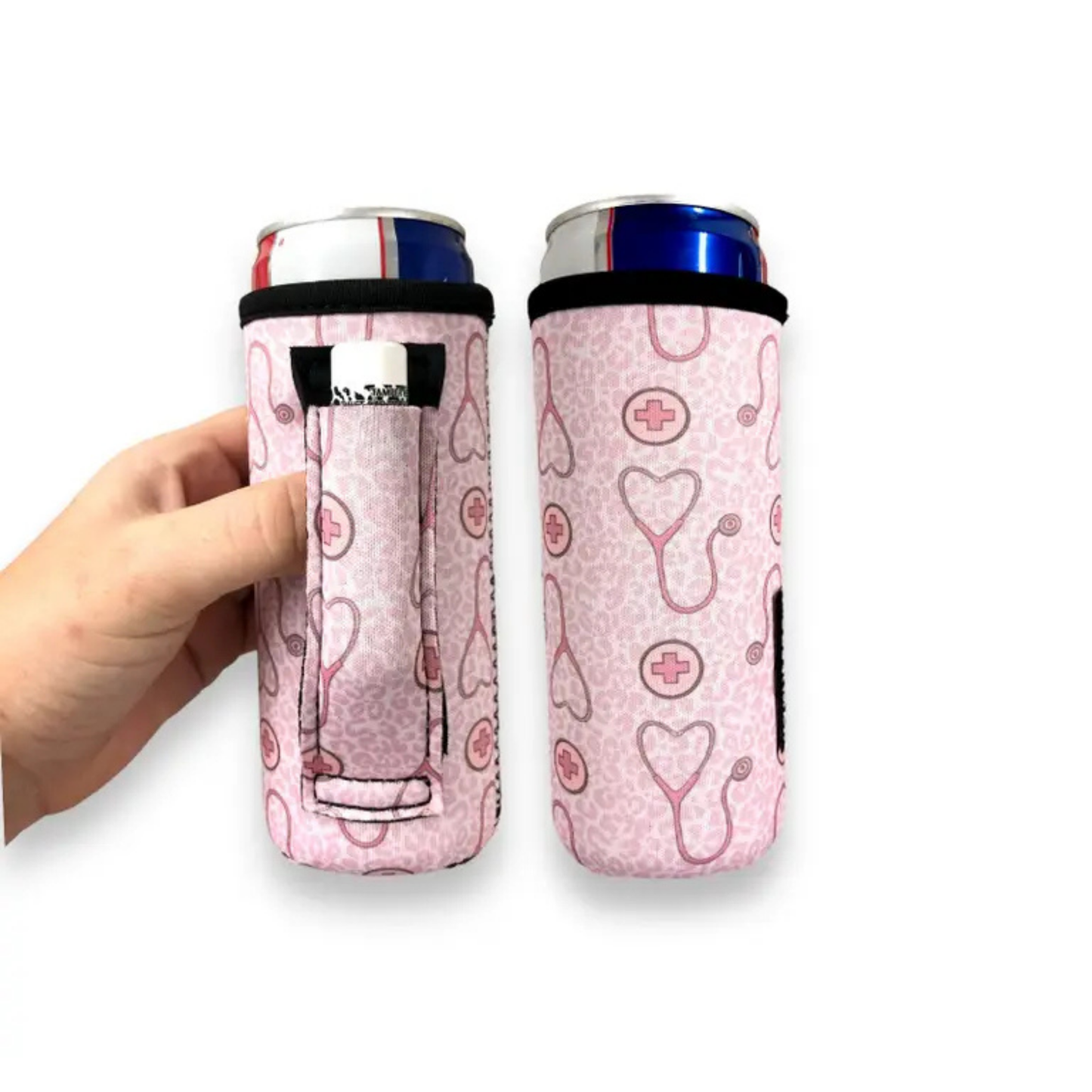 Handlers Slim Drink Holder (Pink / Heart / Healthcare)