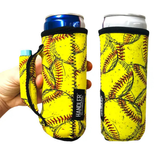 Handlers Slim Drink Holder (Baseball / Yellow)