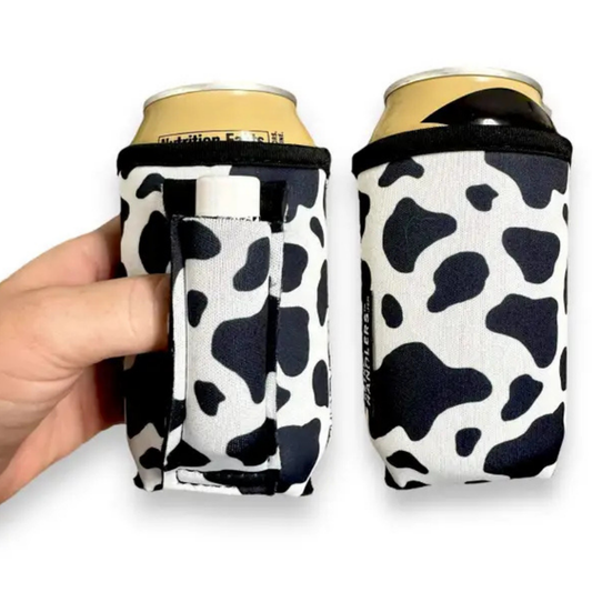 Handlers Slim Drink Holder (Cow Print)