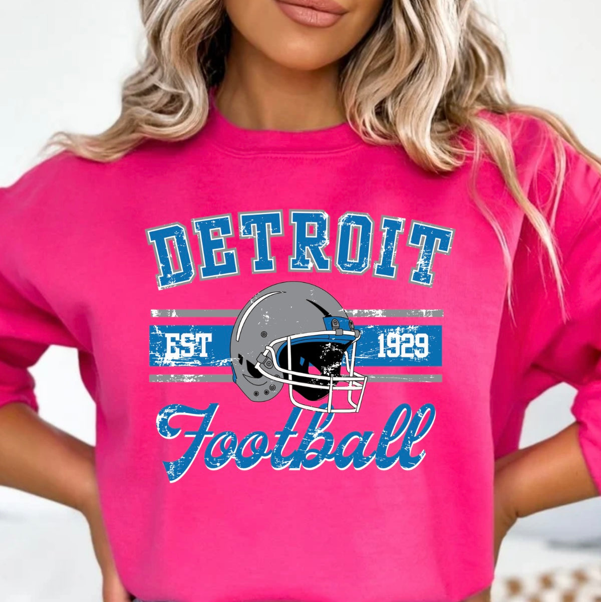Detroit Football Pink