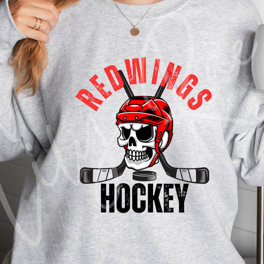 Red Wings Skull