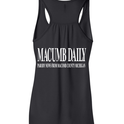 Lakeside Mall "Never Forget" Women's Flowy Racerback Tank – Black