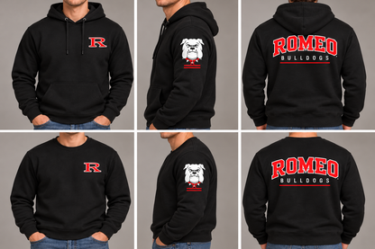Romeo Bulldogs Signature Tee, Hoodie and Crew