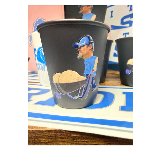 Dan Campbell “Wheelbarrow of Grit” Shot Glass