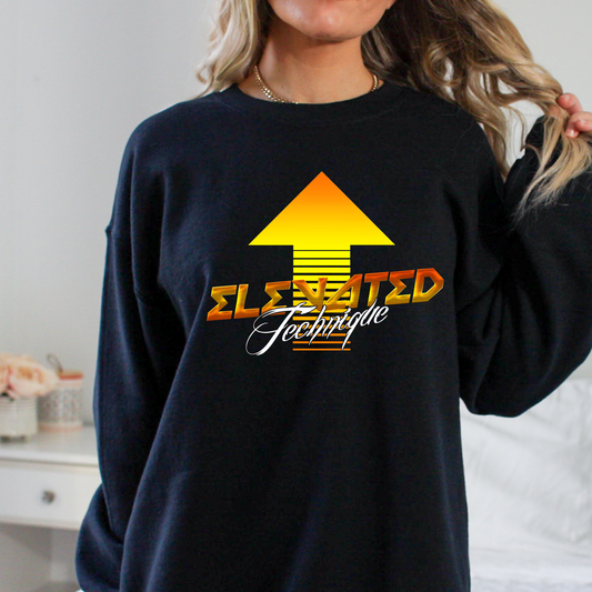 Elevated Technique - Black Sweatshirt-Adult