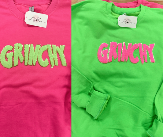 Grinchy Adult Crew