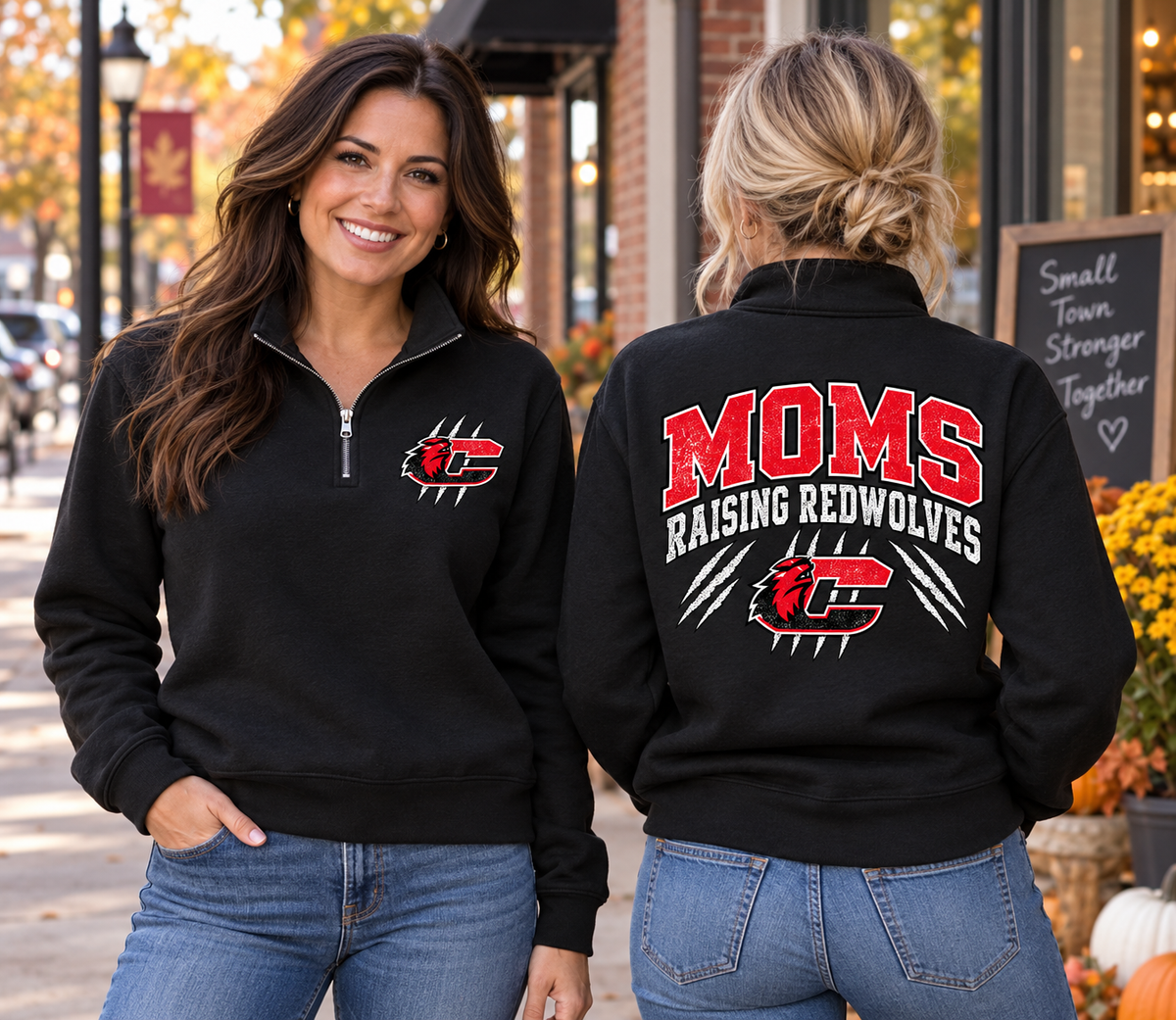 Moms Raising Redwolves-Quater Zip