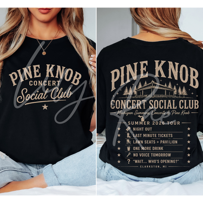 🎶 Pine Knob Concert Social Club Tee 🎶