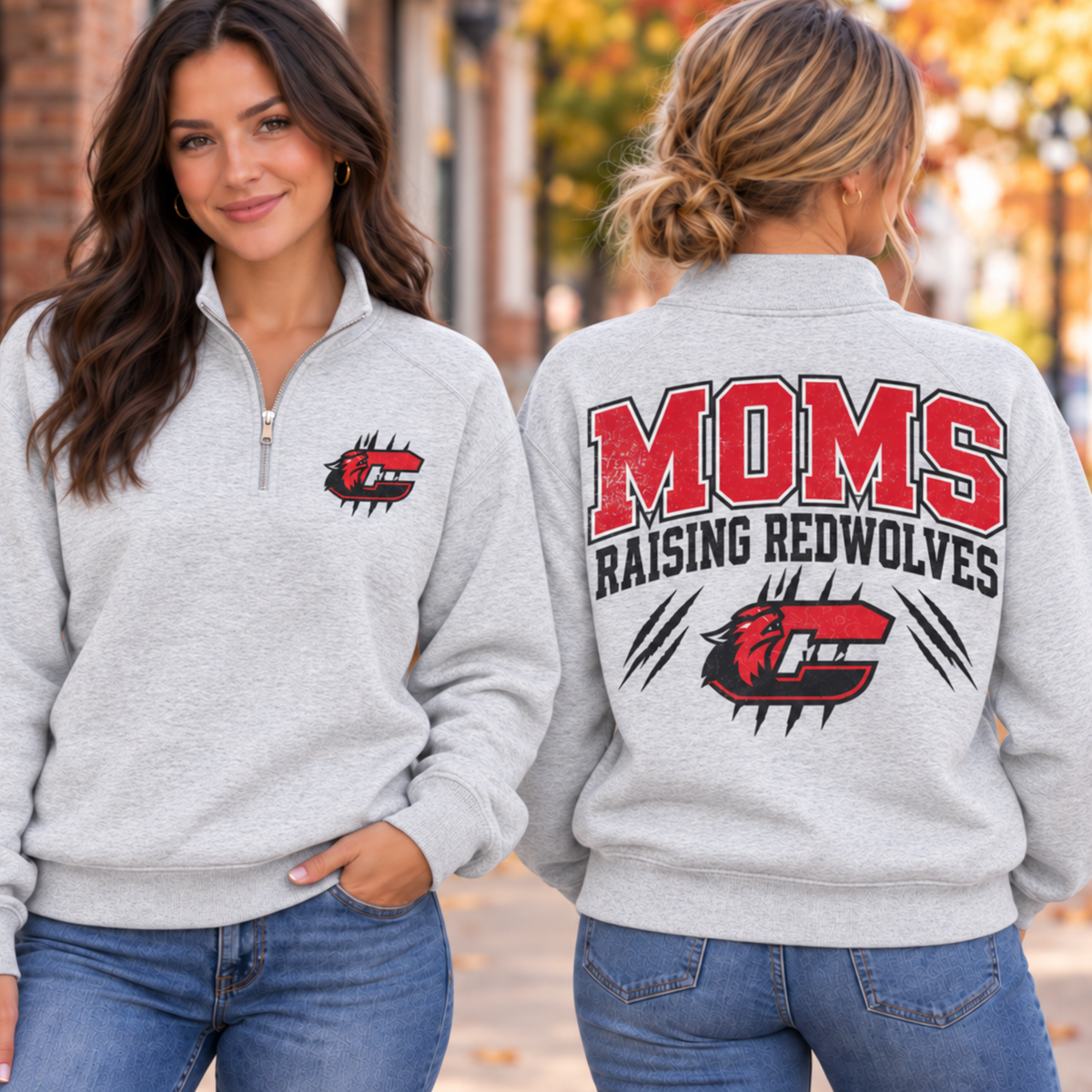 Moms Raising Redwolves-Quater Zip