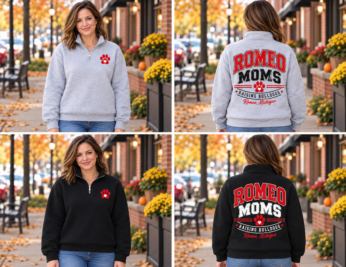 Romeo Moms Raising Bulldogs Quarter-Zip