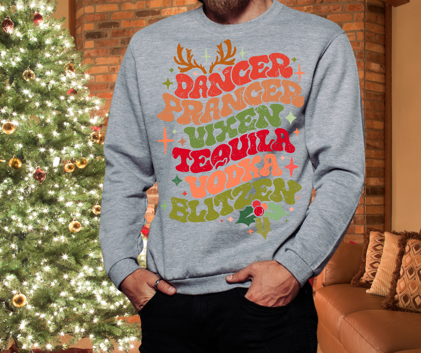 🍸 Dancer, Prancer, Tequila, Vodka, Blitzen Crew 🎄