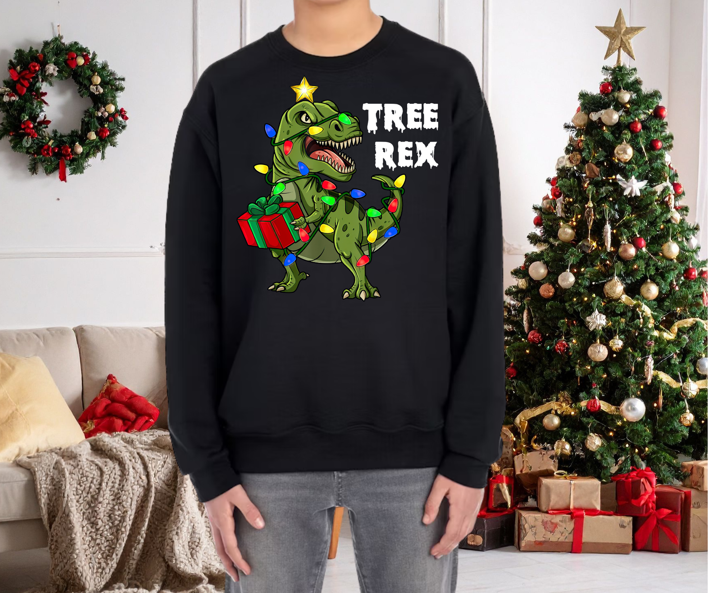 🦖 Tree Rex Boys Crew 🎄